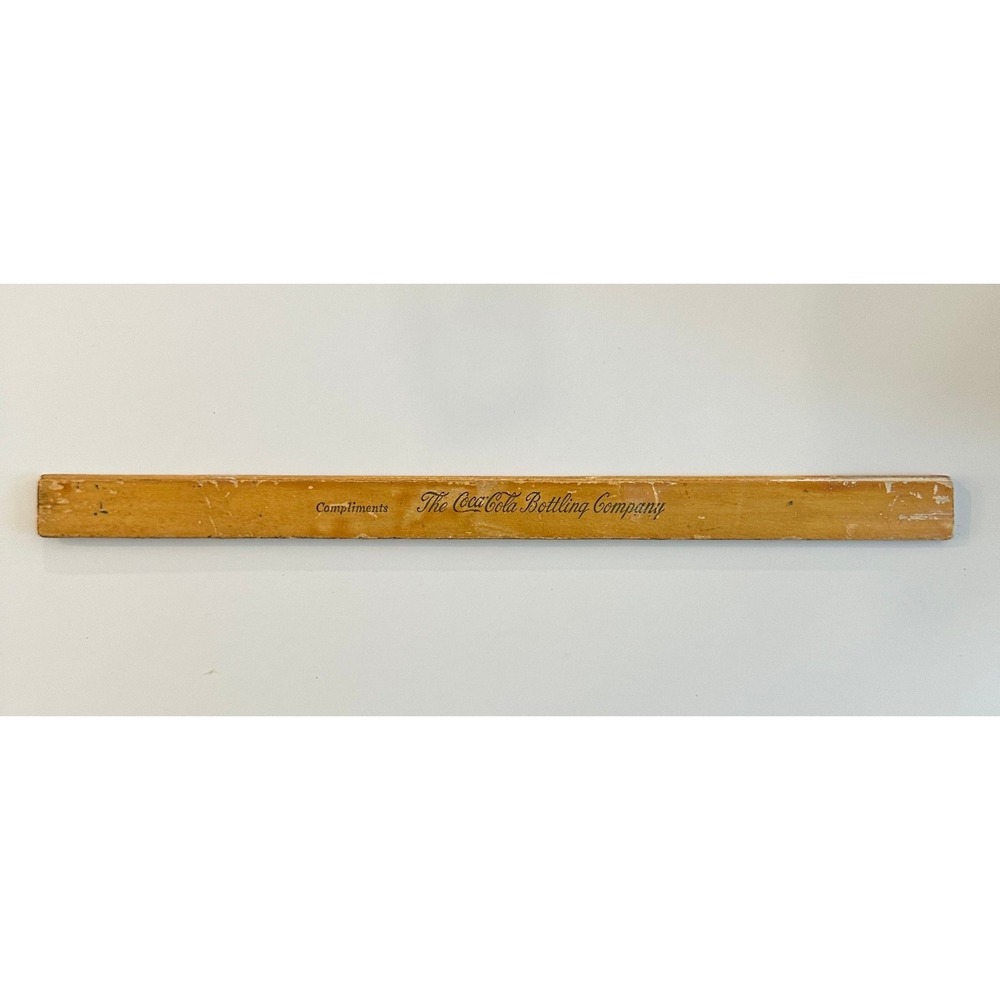 Vintage Coca-Cola Bottling Co Wooden Ruler Golden Rule Advertising Senco USA